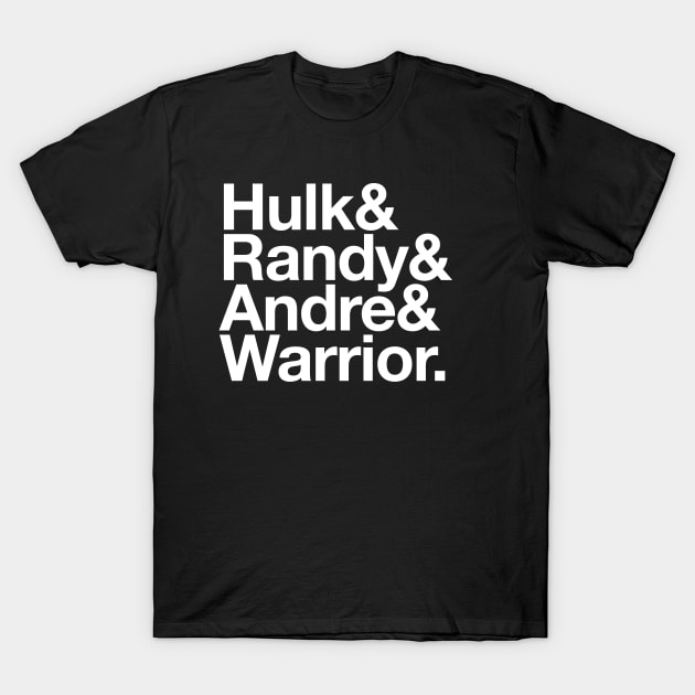 Classic Wrestling List T-Shirt by teecloud